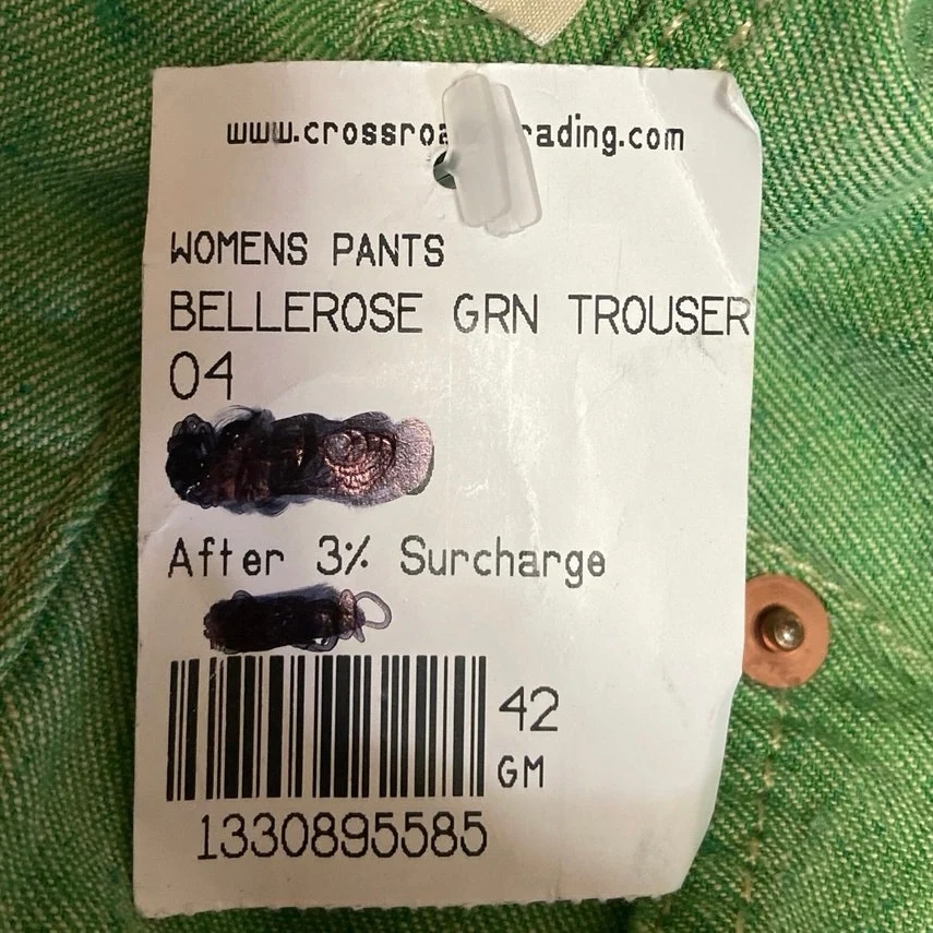 Bellerose NWT Green Mid-Rise Straight Leg Pockets Trouser Ankle Pants Size 28 - Image 6