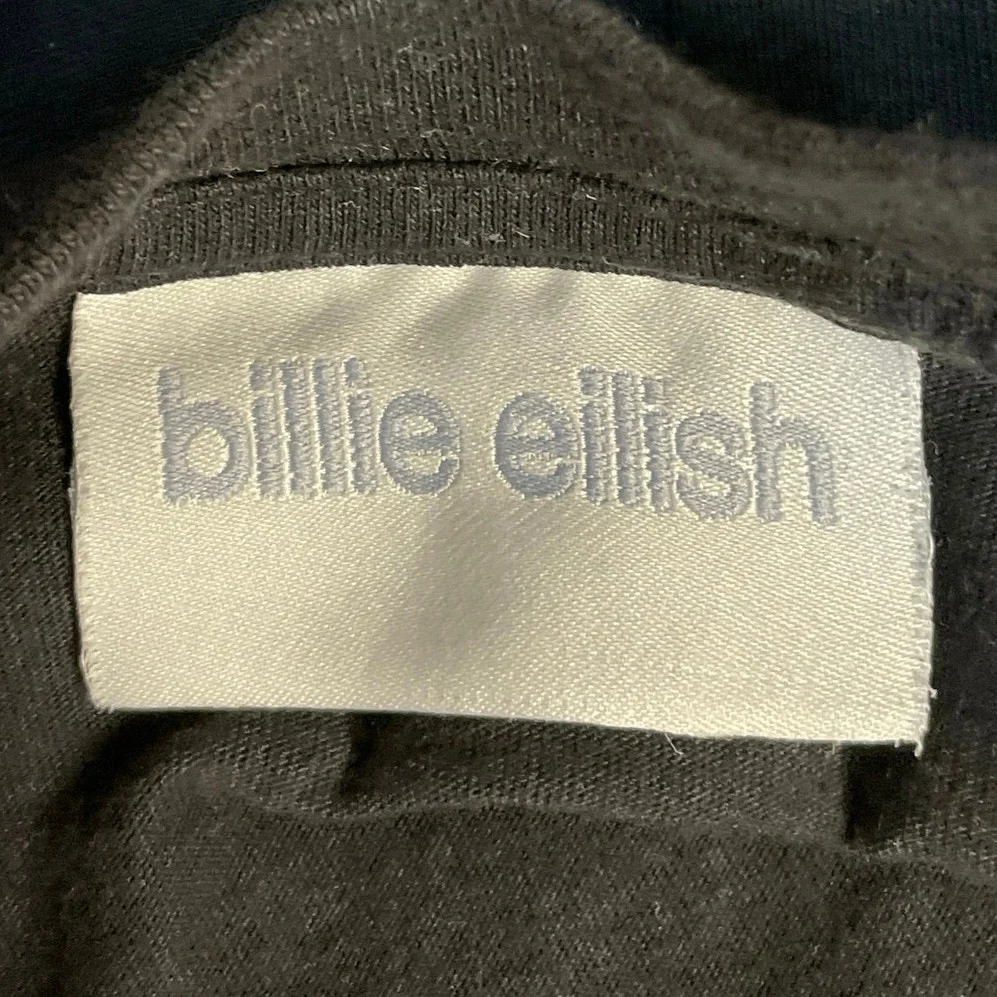 Billie Eilish Happier Than Ever Black Tour Concert Music Crewneck Sweatshirt S - Image 4