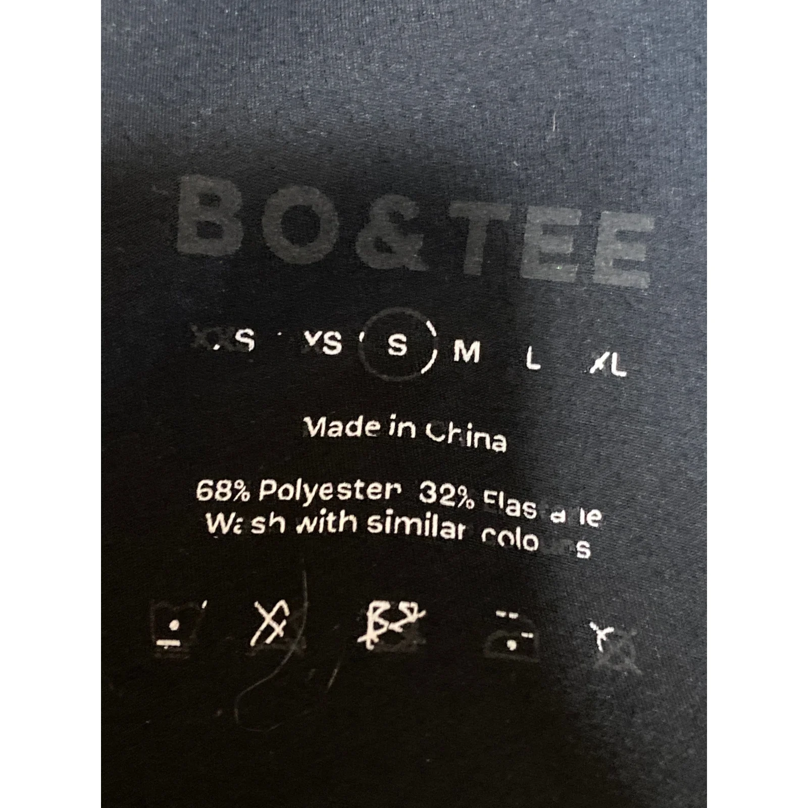 Bo + Tee Black Halter Yoga Gym Workout Athletic Activewear Tank Sports Bra Top S - Image 5