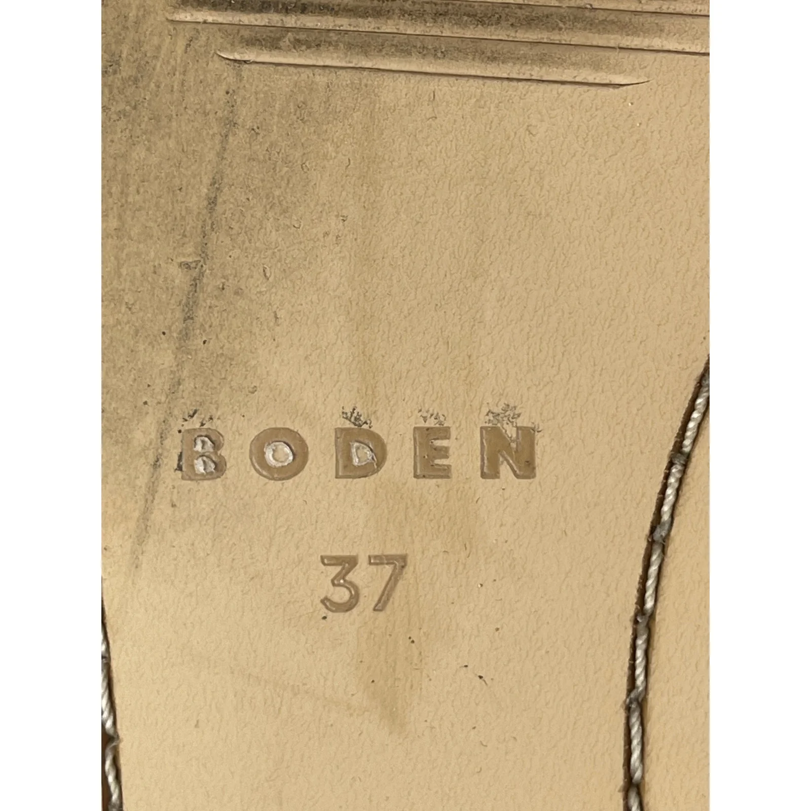 Boden Iris Snaffle Black Leather Gold Accent Slip On Flats Loafers Shoes 37 US 6 - Image 8