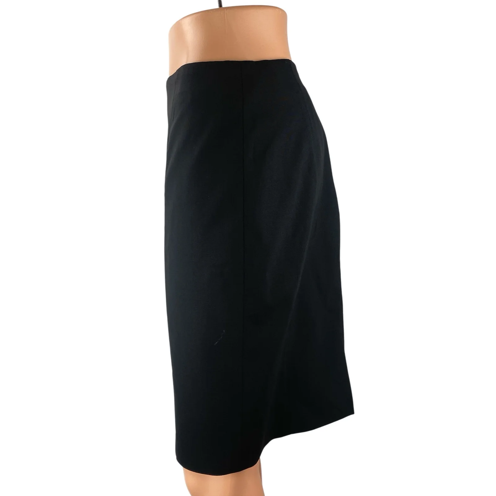 Brooks Brothers Women's Black High Rise Office Midi Straight Pencil Skirt Size 8 - Image 3