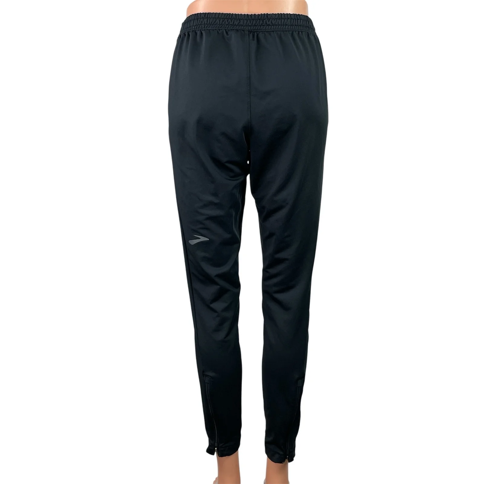 Brooks Women's Black Running Yoga Workout Athletic Tapered Training Pants Size S - Image 3