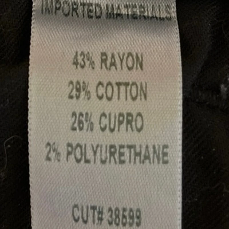C of H Los Angeles Women's Black Solid Mid Rise Stretch Skinny Denim Jeans Sz 28 - Image 5