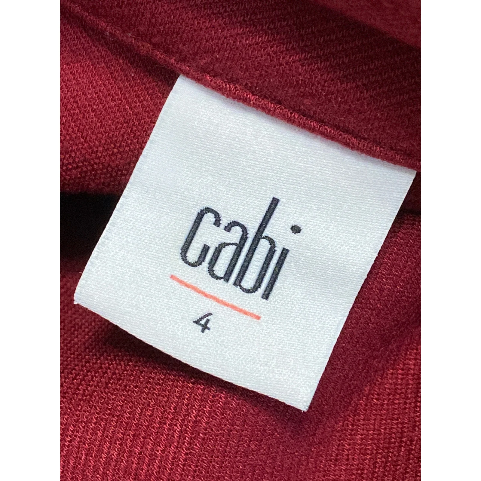 Cabi Women's Red Long Sleeve Button Down Collared Blazer Coat Suit Jacket Size 4 - Image 3