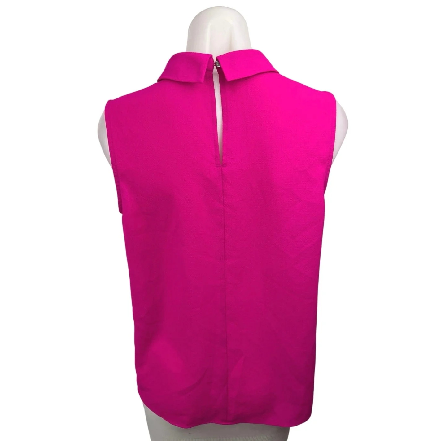 CeCe Pink Sleeveless Collared Pleated Pullover Career Blouse Top Size S - Image 2