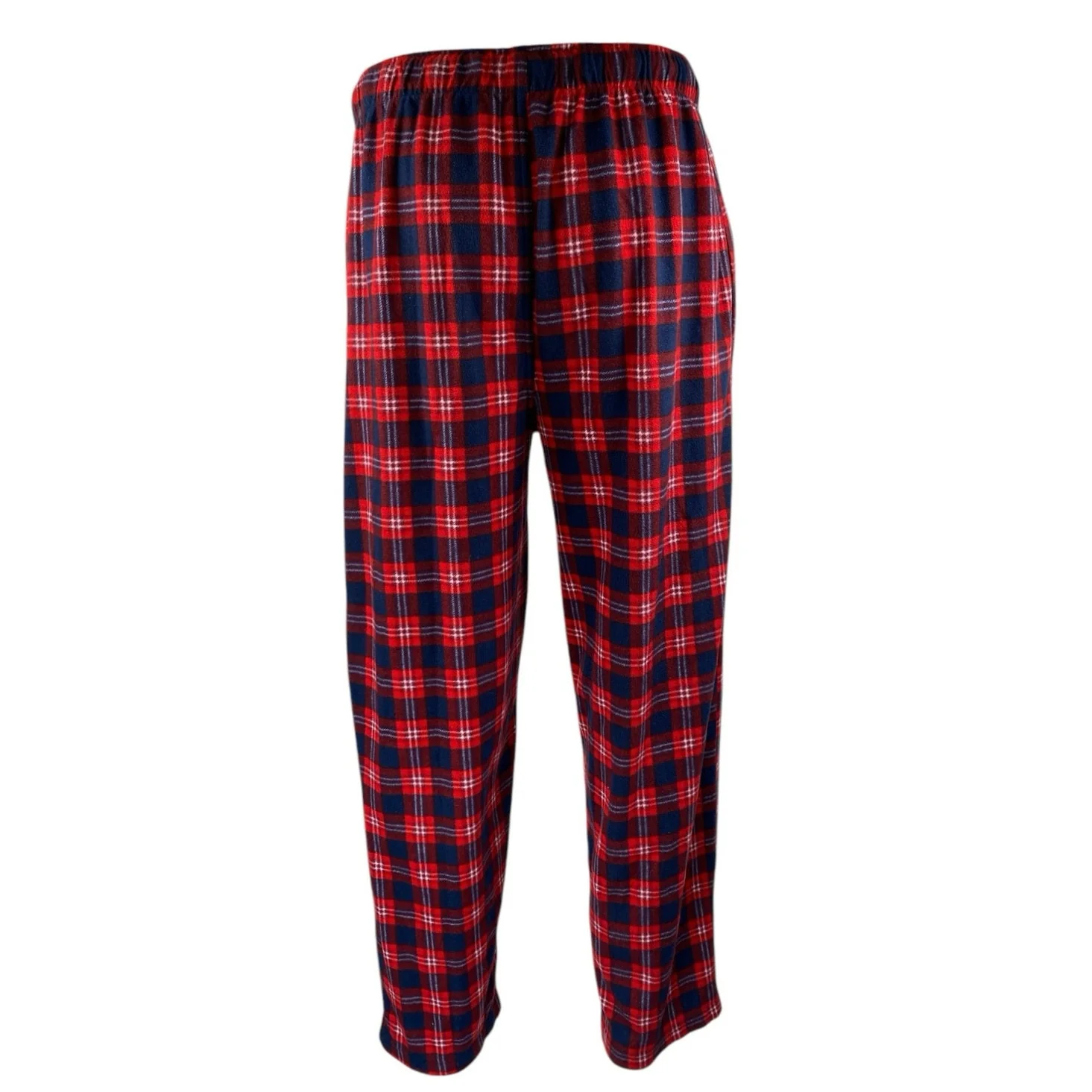 Chaps Men's Red Blue Plaid Checkered Flannel Sleepwear Lounge Pajama Pants Sz L - Image 3