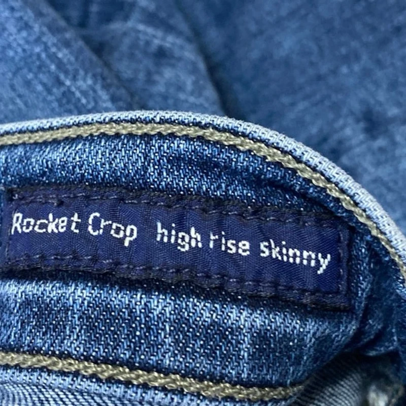 Citizens of Humanity Rocket Crop High Rise Skinny Women Blue Denim Jeans Size 28 - Image 5