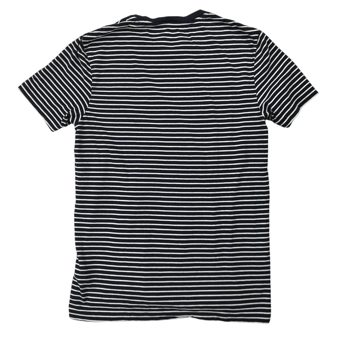 Club Monaco Men's Black White Striped Short Sleeve Pullover Tee T-Shirt Top Sz S - Image 2