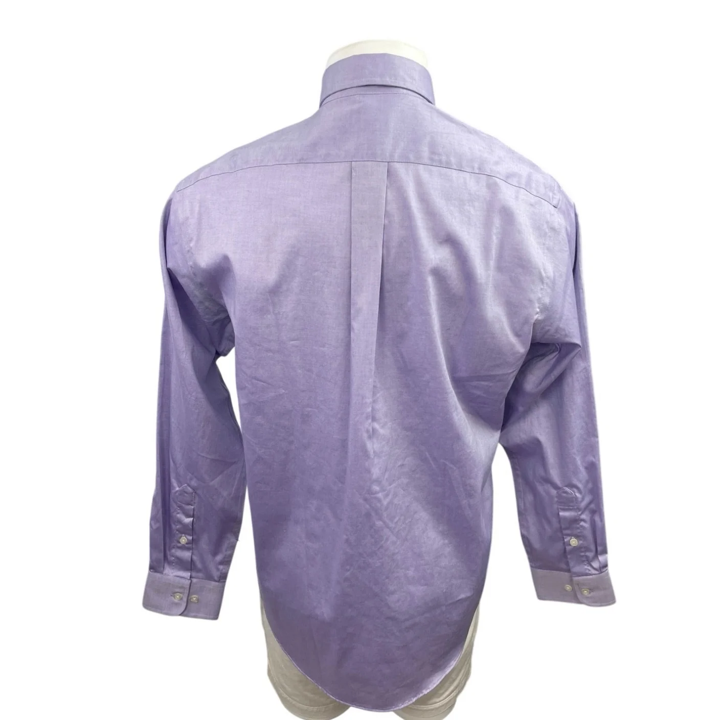 Club Room Men Purple Long Sleeve Regular Wrinkle Resistant Dress Shirt Size 15.5 - Image 3