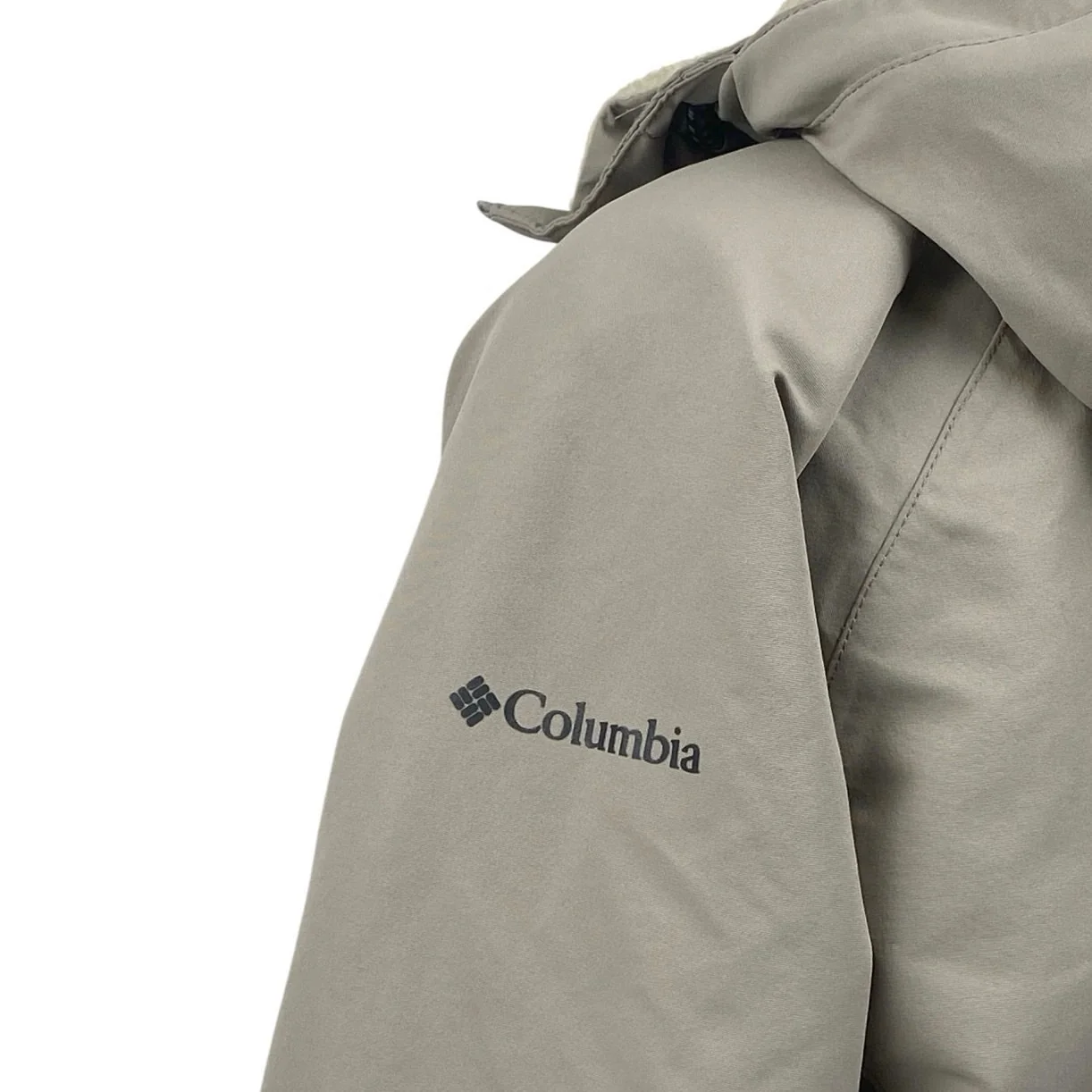 Columbia South Canyon Down Women's Gray Hooded Sherpa Coat Parka Puffer  Size S - Image 4