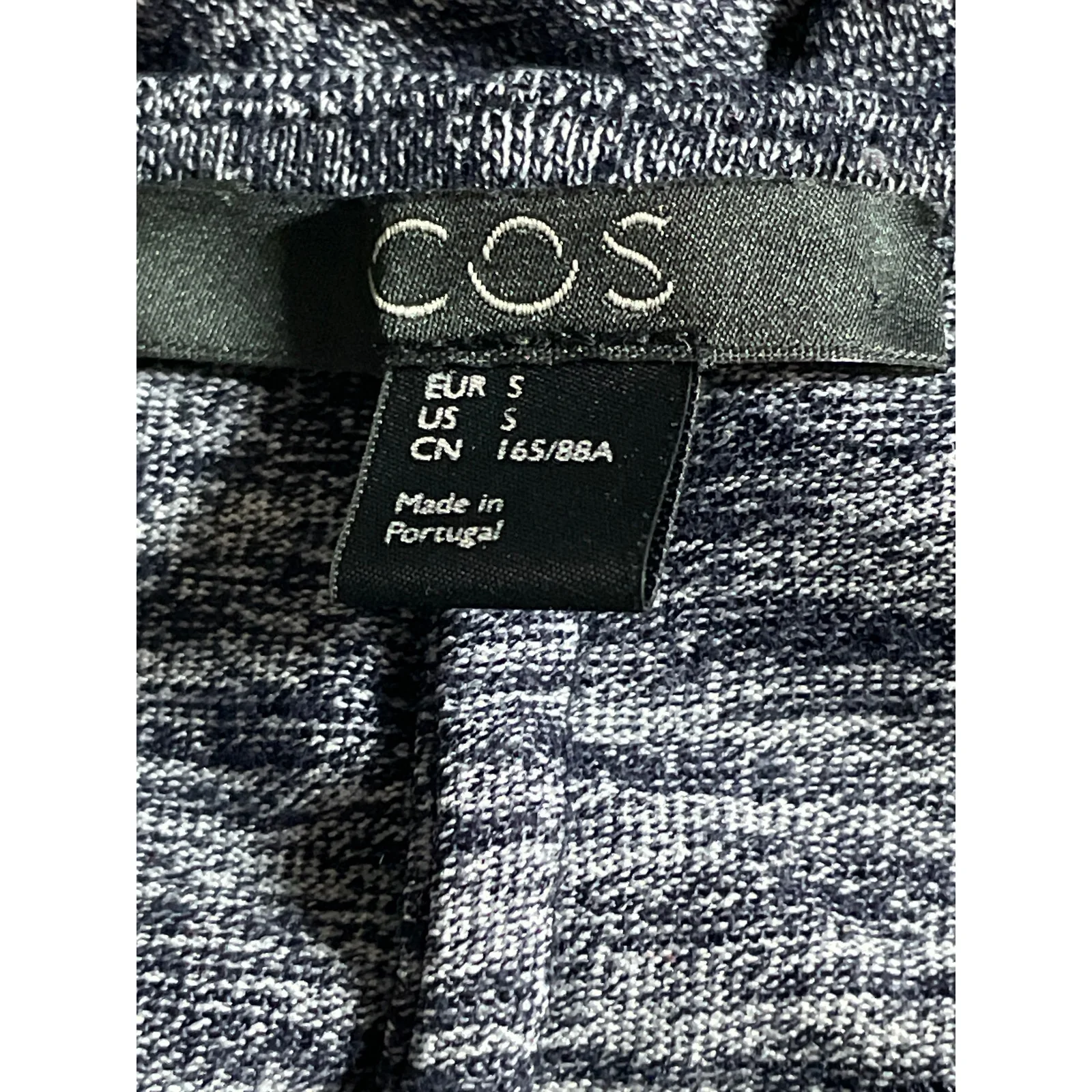 COS Women's Black Gray Heather Half Sleeve Loose Relaxed T Shirt Tee Top Size S - Image 5