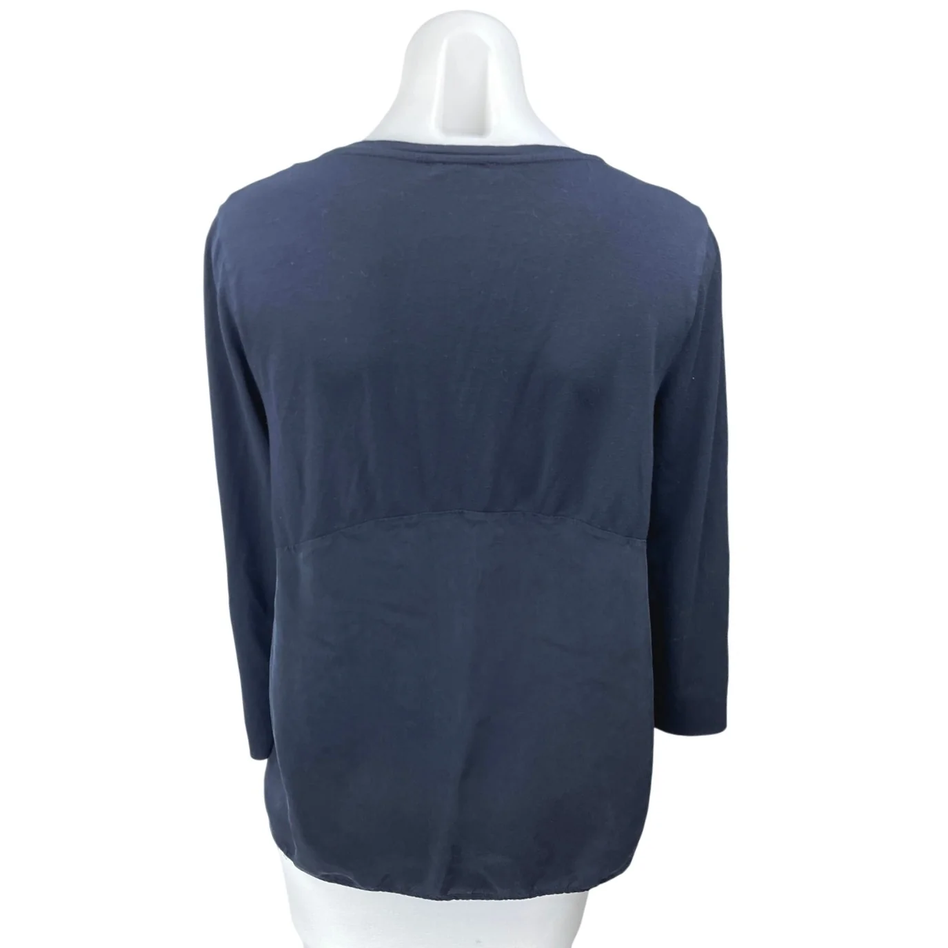 COS Women's Navy Blue Long Sleeve Pullover Casual Basic T Shirt Tee Top Size S - Image 2