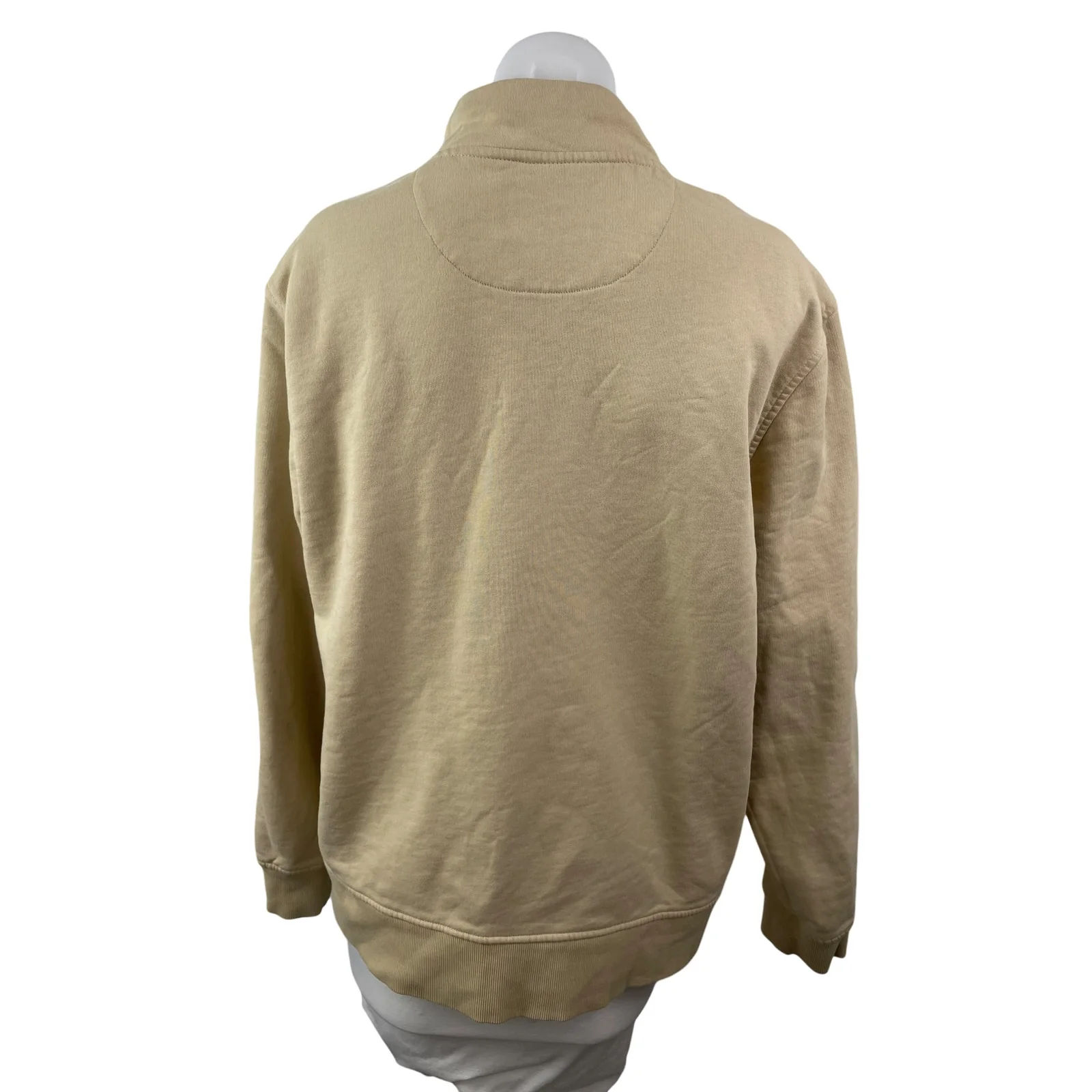Country Road Women's Beige Stand Collar Long Sleeve Sweater Sweatshirt Top Sz XL - Image 4