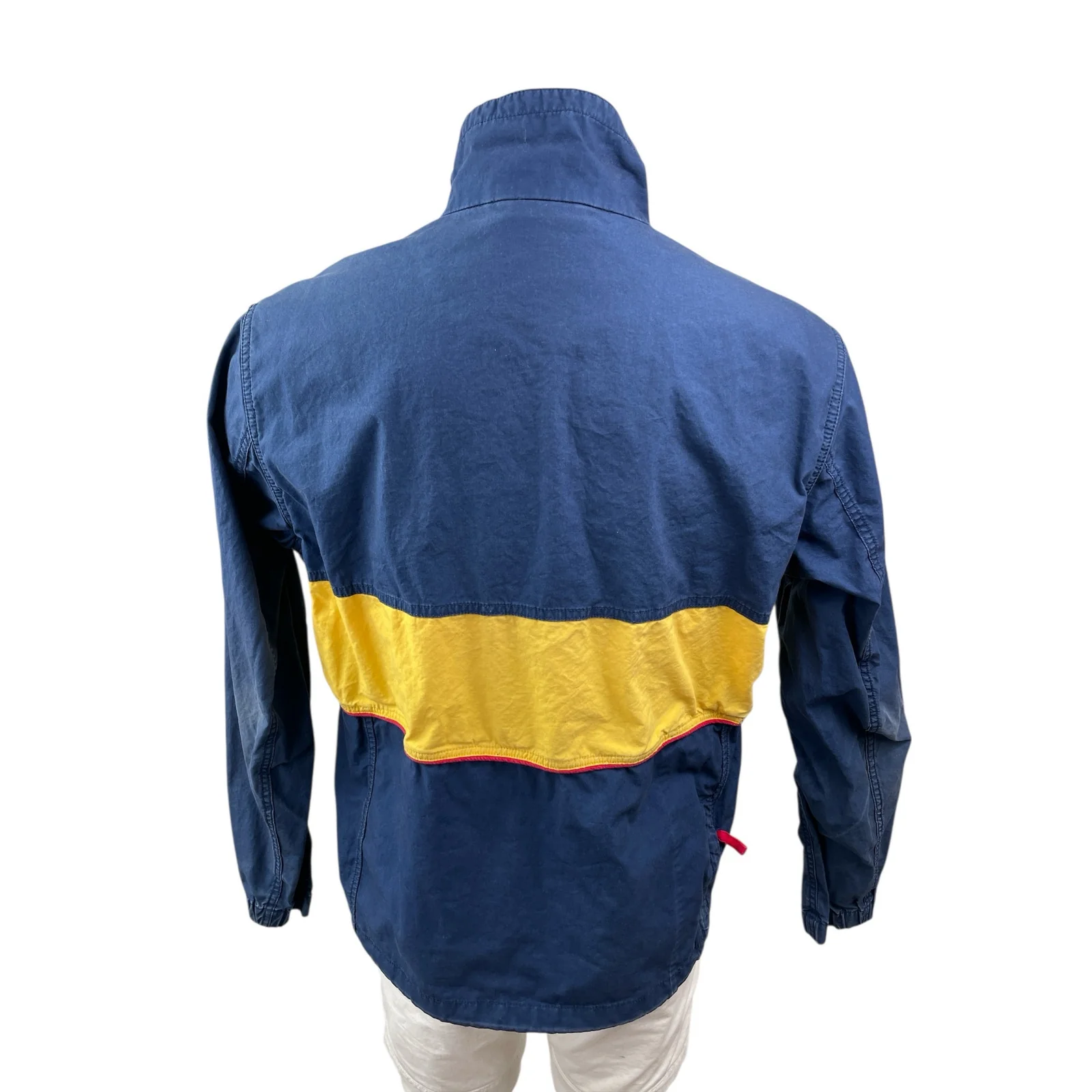 CPO Provisions Men's Blue Colorblock Full Zip Long Sleeve Windbreaker Jacket M - Image 4
