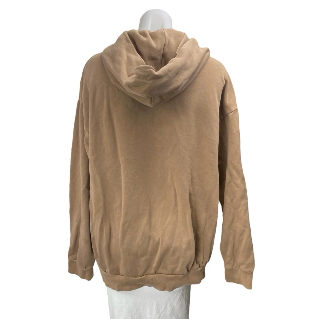 Cross Over Brown Fraphic Print Long Sleeve Hoodie Hooded Sweater Sweatshirt Sz L - Image 2