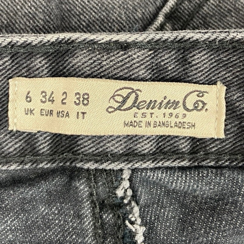 Denim Co Black 100% Cotton High Waisted Chic Cutoff Denim Jean Short Size 2 - Image 3