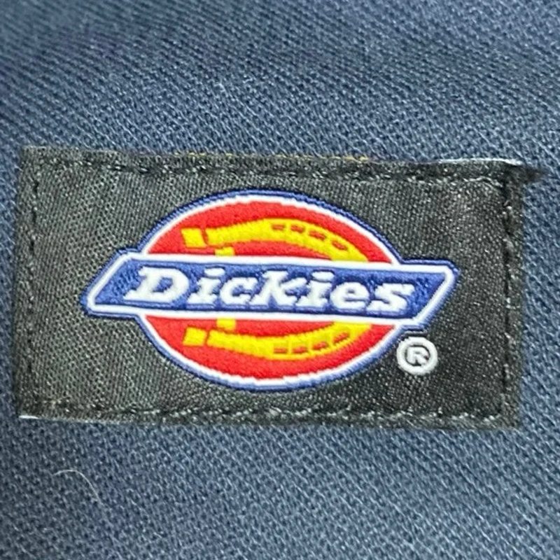 Dickies Men's Blue Mid Rise Slim Straight Chino Khaki Trousers Pants Size 35 - Image 4
