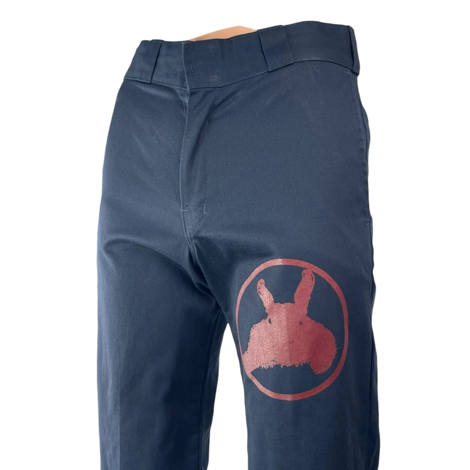 Dickies Men's Navy Blue High Rise Straight Chino Khaki Trousers Pants Size 30x30 - Image 3