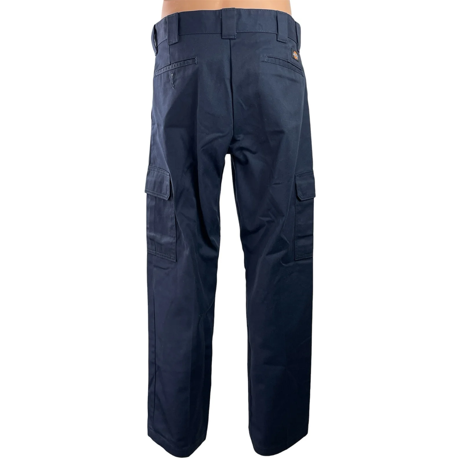 Dickies Men's Navy Blue Relaxed Fit Mid Rise Straight Leg Trousers Pants 34x32 - Image 3