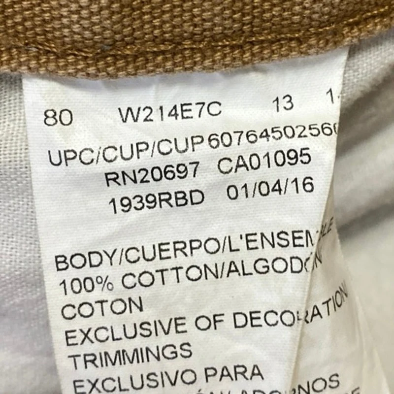 Dickies Men's Tan Mid Rise Chino Khaki Straight Leg Casual Pants Size 34x30 - Image 5