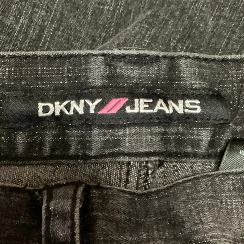 DKNY Jeans Women Black Mid Rise Flat Front Side Corset Lace Skinny Denim Jeans 3 - Image 5