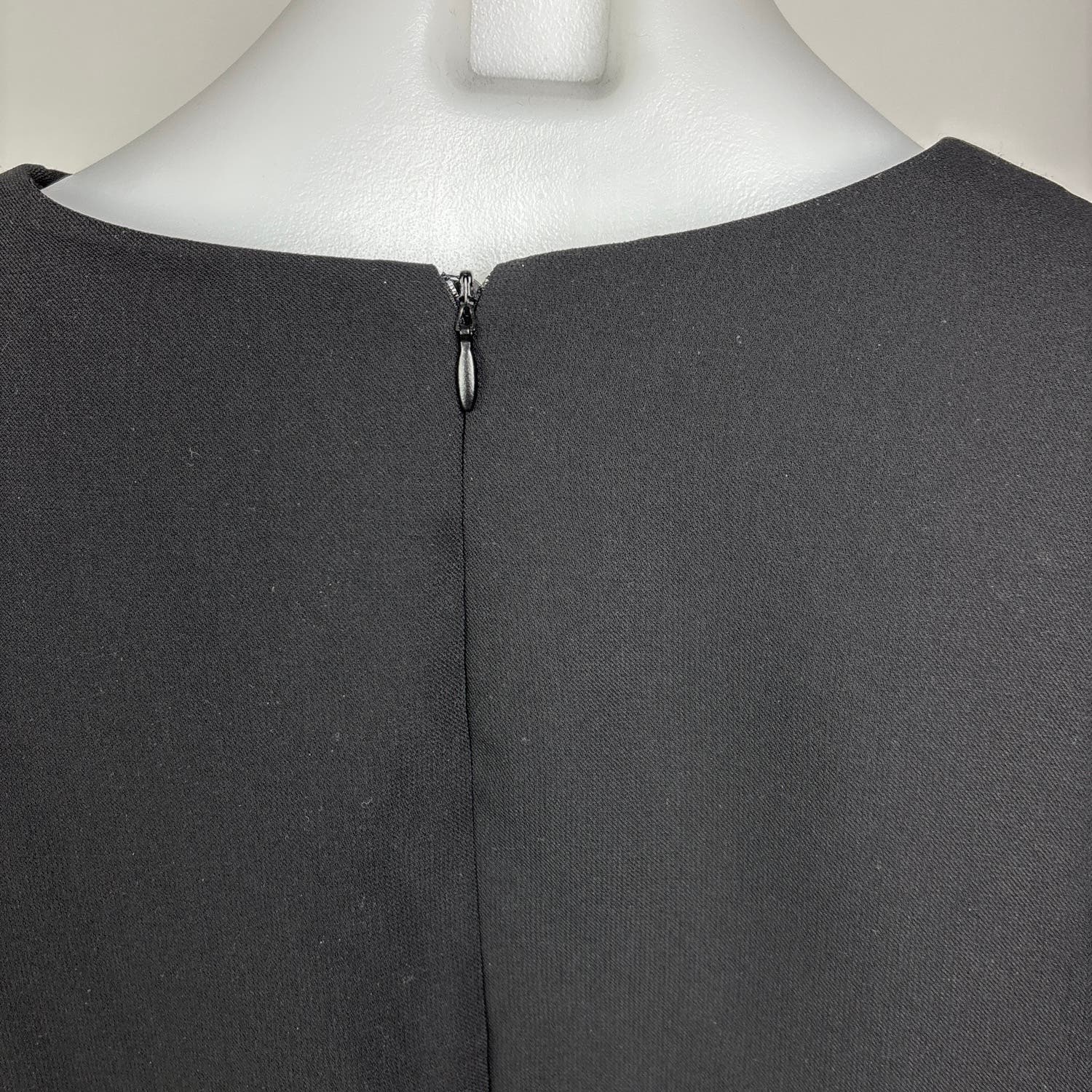 Do+Be Womens Black Formal Cape Slit Long Sleeve Crew Neck Zipper Crop Top Size L - Image 7