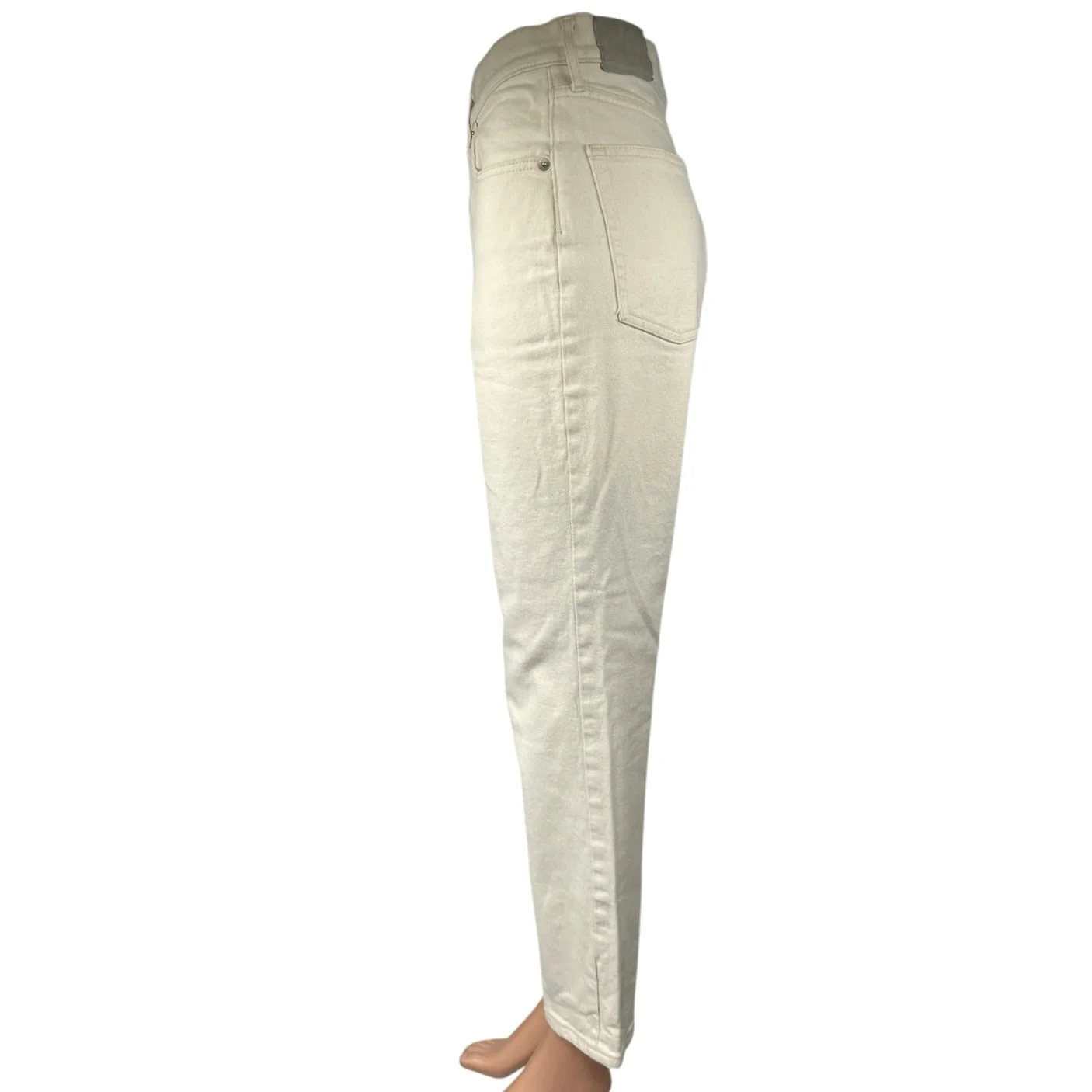 Everlane Original Cheeky Women's White High Waist Straight Ankle Denim Jeans 28 - Image 2