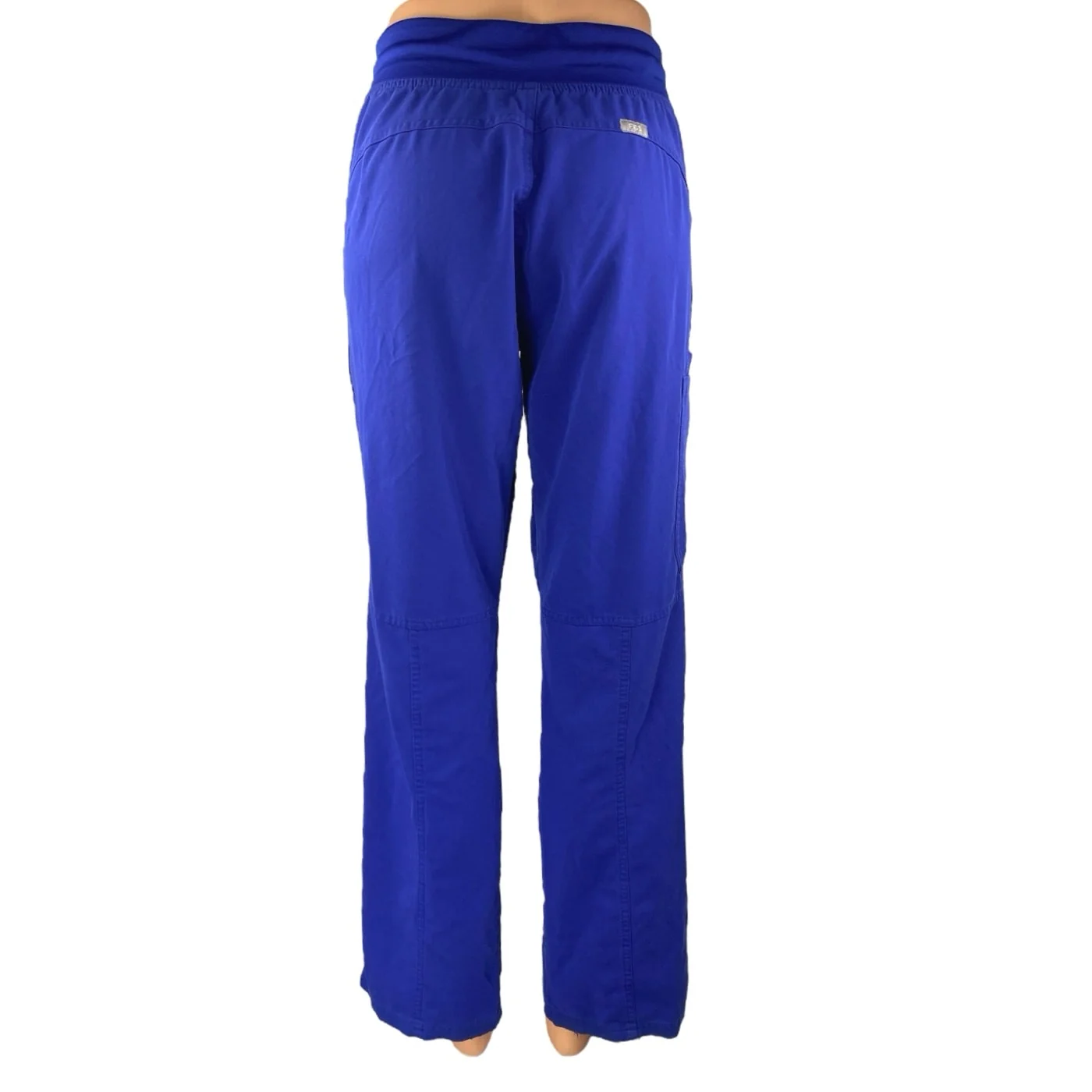 Figs Women's Blue Straight Doctor Nursing Medical Scrub Sweat Pants Size M - Image 3
