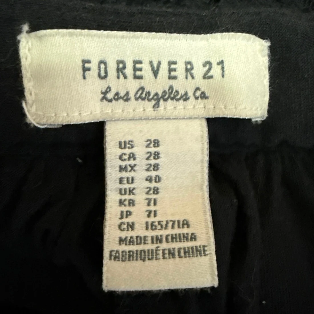 Forever 21 Women's Black Lace Floral Mini Zipper Flared A Line Skirt Size 28 - Image 4
