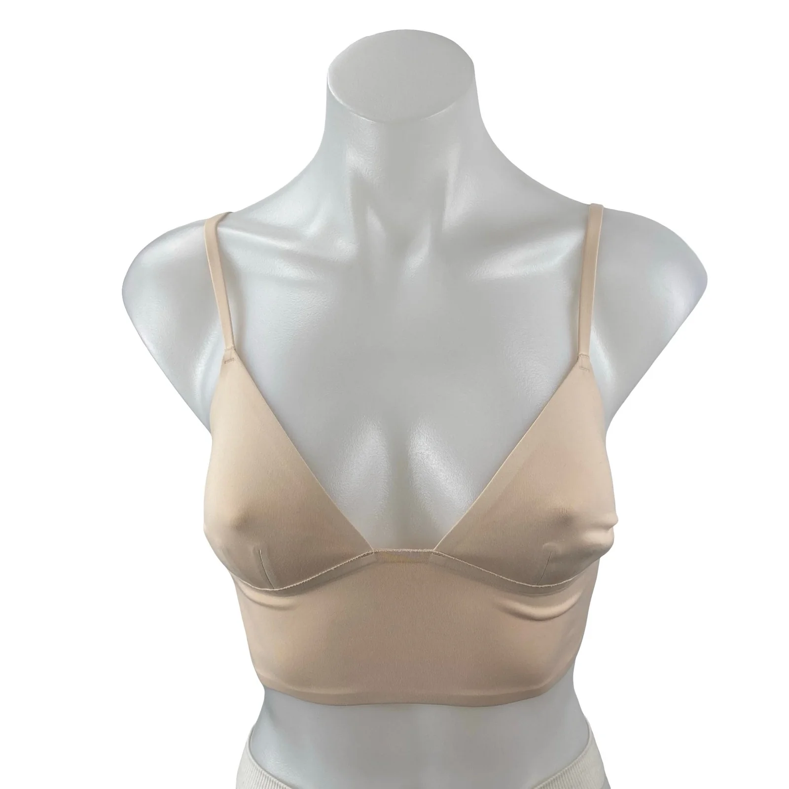 Free People Intimately Cream Nude Adjustable Longline Neo Bralette Bra Size XS