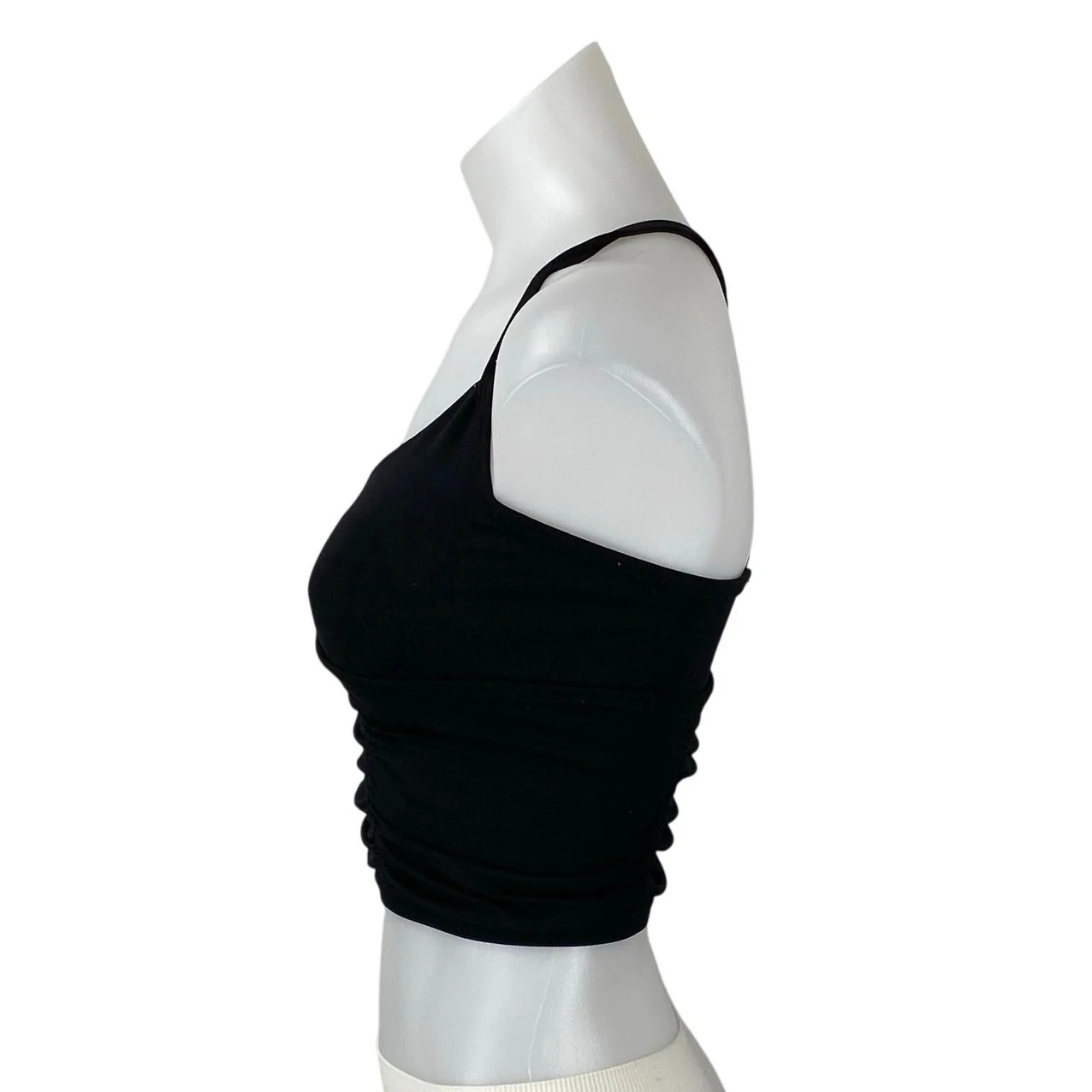 Free People Women's Black Sleeveless Yoga Workout Athletic Sports Bra Crop Top S - Image 2