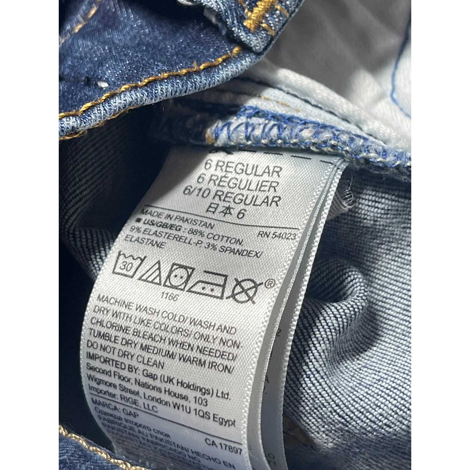 GAP 1969 True Skinny Women's Blue Mid Rise Slim Fit Denim Jeans Pants Size 28 - Image 4