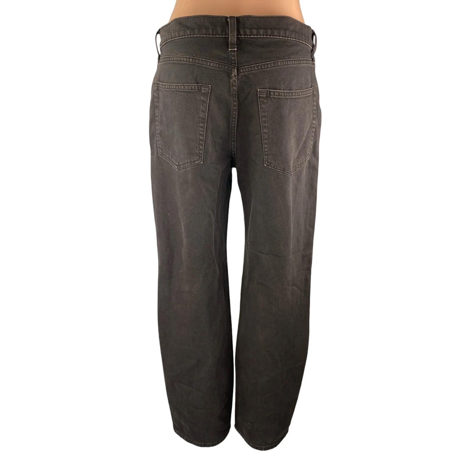 Gap 90s Loose Women's Brown Mid Rise Relaxed Straight Leg Denim Jeans Size 27 - Image 2