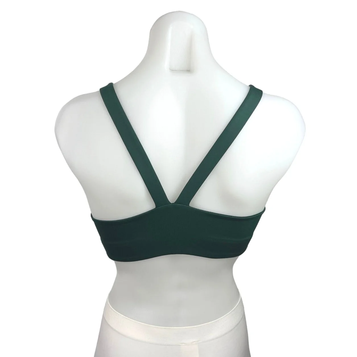 Girlfriend Collective Green Scoop Neck Crossback Athletic Sports Bra Size XS - Image 2