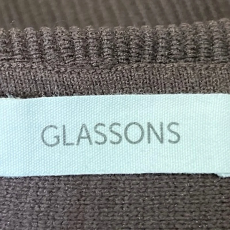 Glassons Brown Rib Knit Sleeveless Strapless Cami Bandeau Crop Tank Top Size XS - Image 3