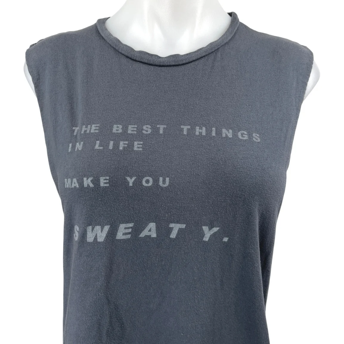 Good hYOUman Women's Gray Statement Sweaty Muscle Cami Camisole Tank Top Size M - Image 3
