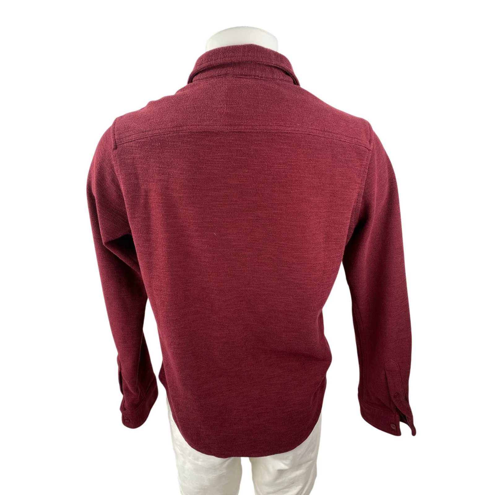 Goodfellow & Co Men's Red Long Sleeve Chest Pocket Button Down Shirt Top Size M - Image 4
