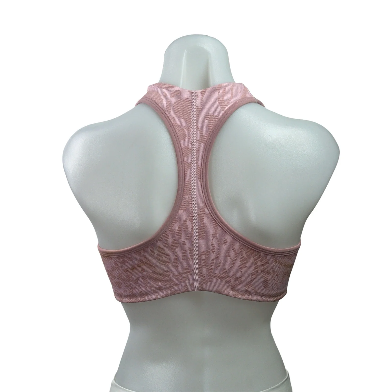 Gymshark Adapt Safari Pink Animal Print Seamless Sports Bra Bralette Tank Top S - Image 3