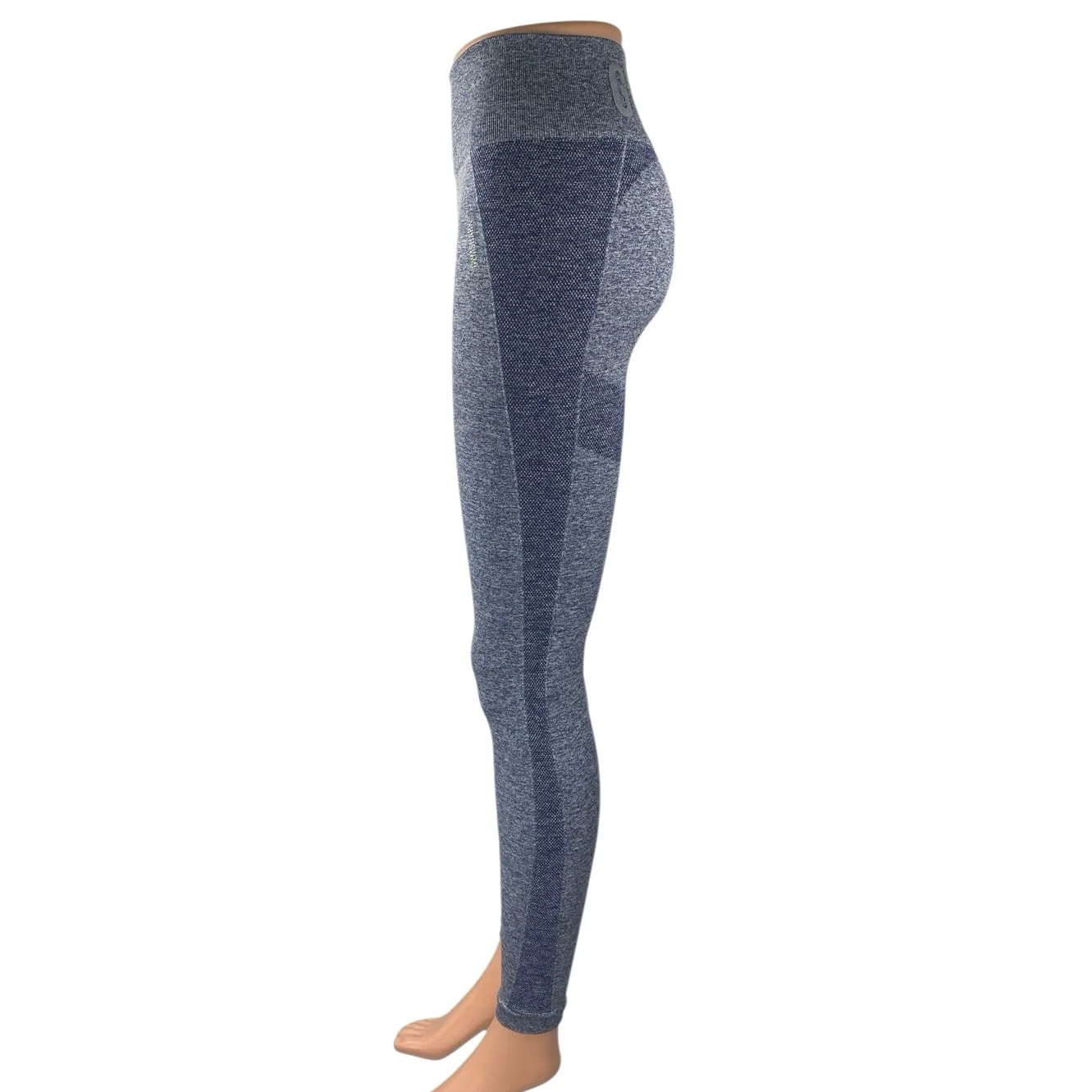 Gymshark Blue Skinny Leg Mid Rise Activewear Fitness Workout Leggings Pants Sz S - Image 2