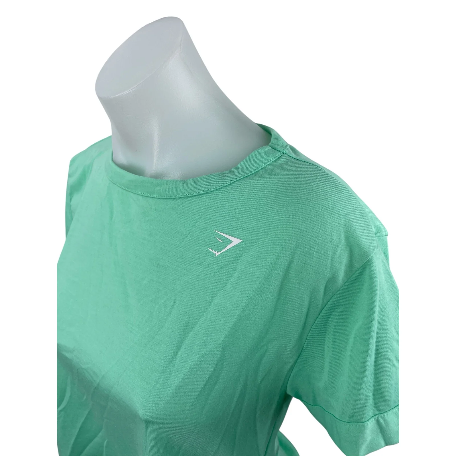 Gymshark Green Short Sleeve Yoga Gym Workout Athletic Activewear T-Shirt Top XS - Image 3