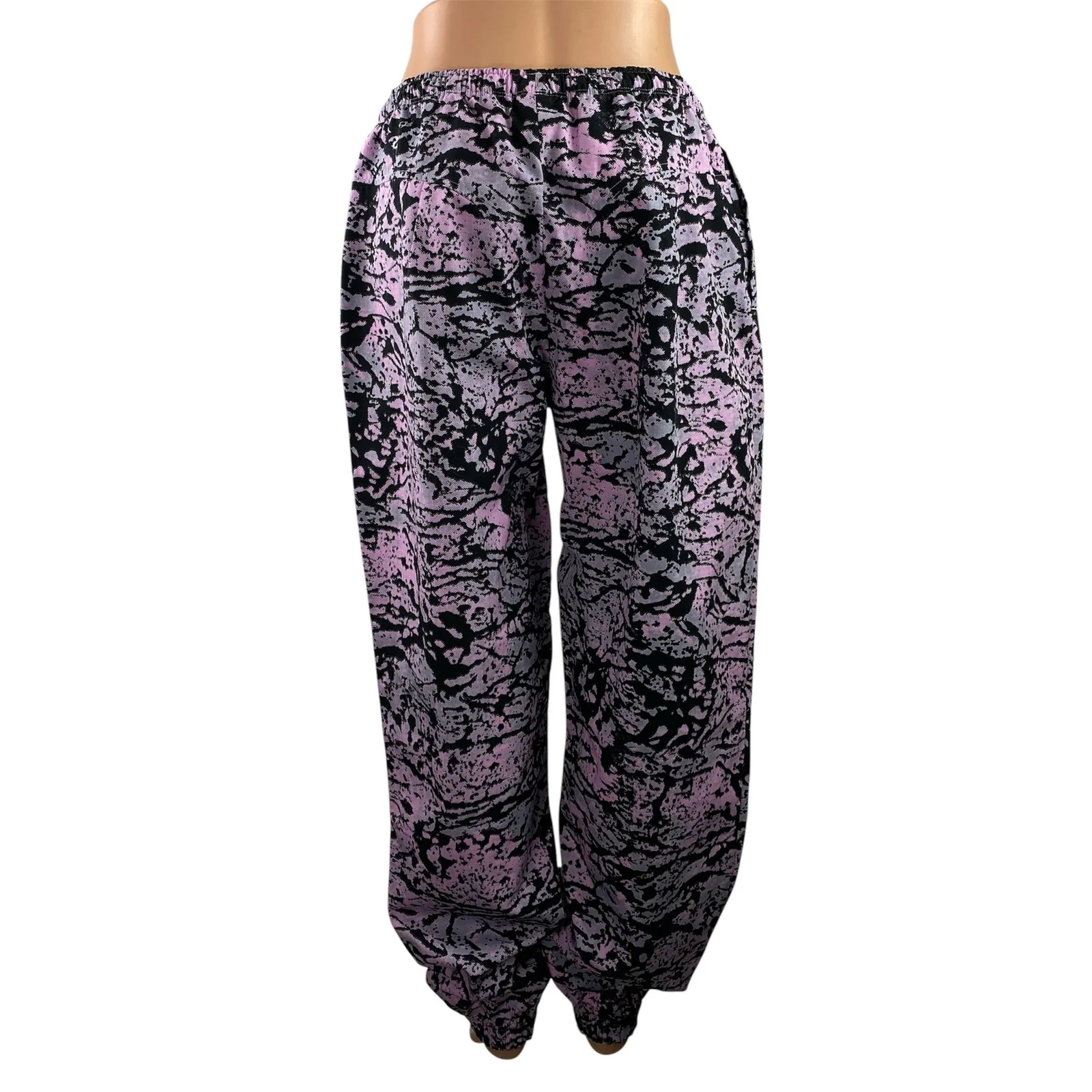 Gymshark Lifting Pump Womens Pink Camouflage Tapered Jogger Trouser Pants Size M - Image 3