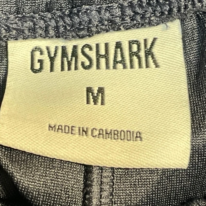 Gymshark Womens Navy Blue Mesh Straight Leg High Waisted Active Trousers Pants M - Image 4