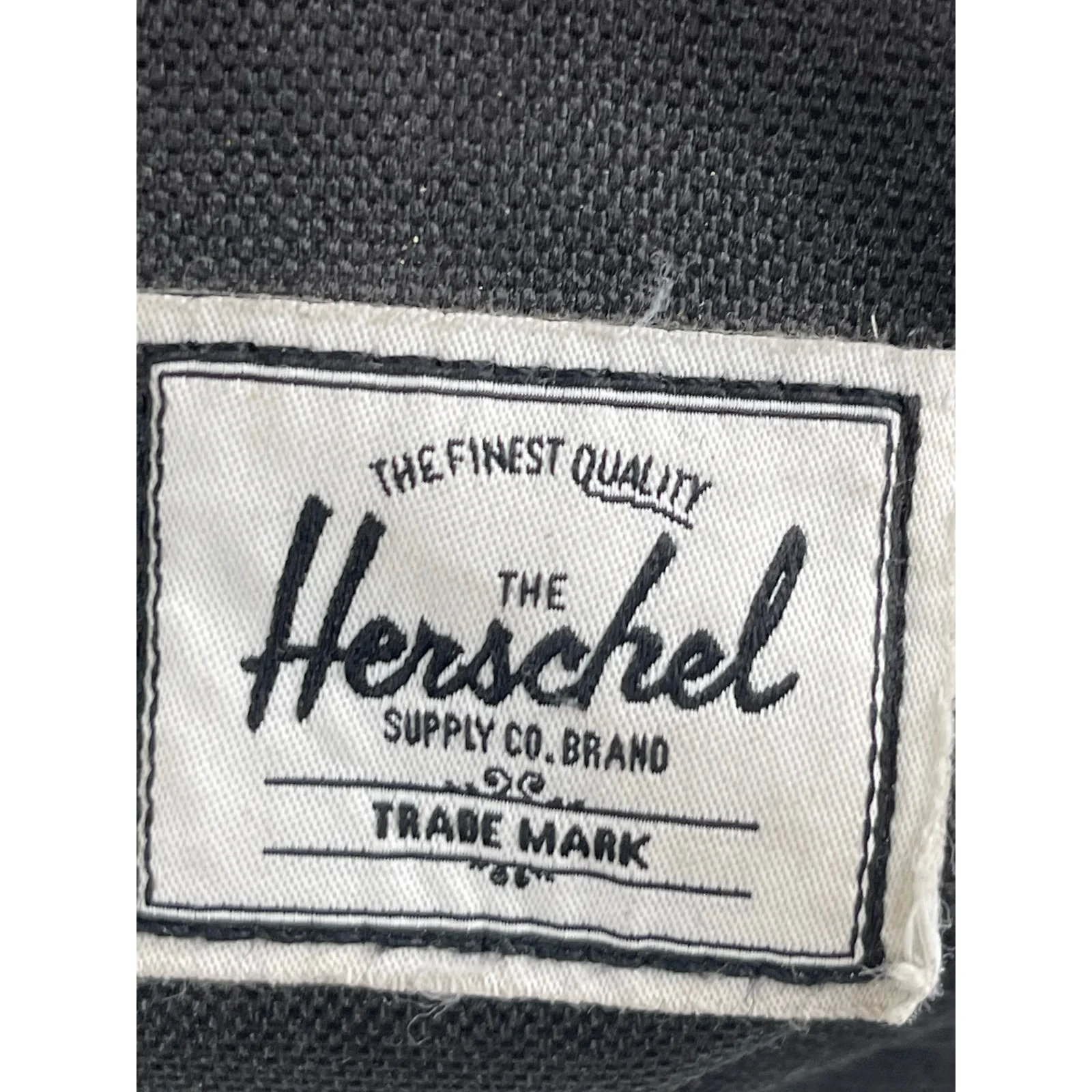 Herschel Settlement Unisex Black Travel School Zipper Pocket Adjustable Backpack - Image 6