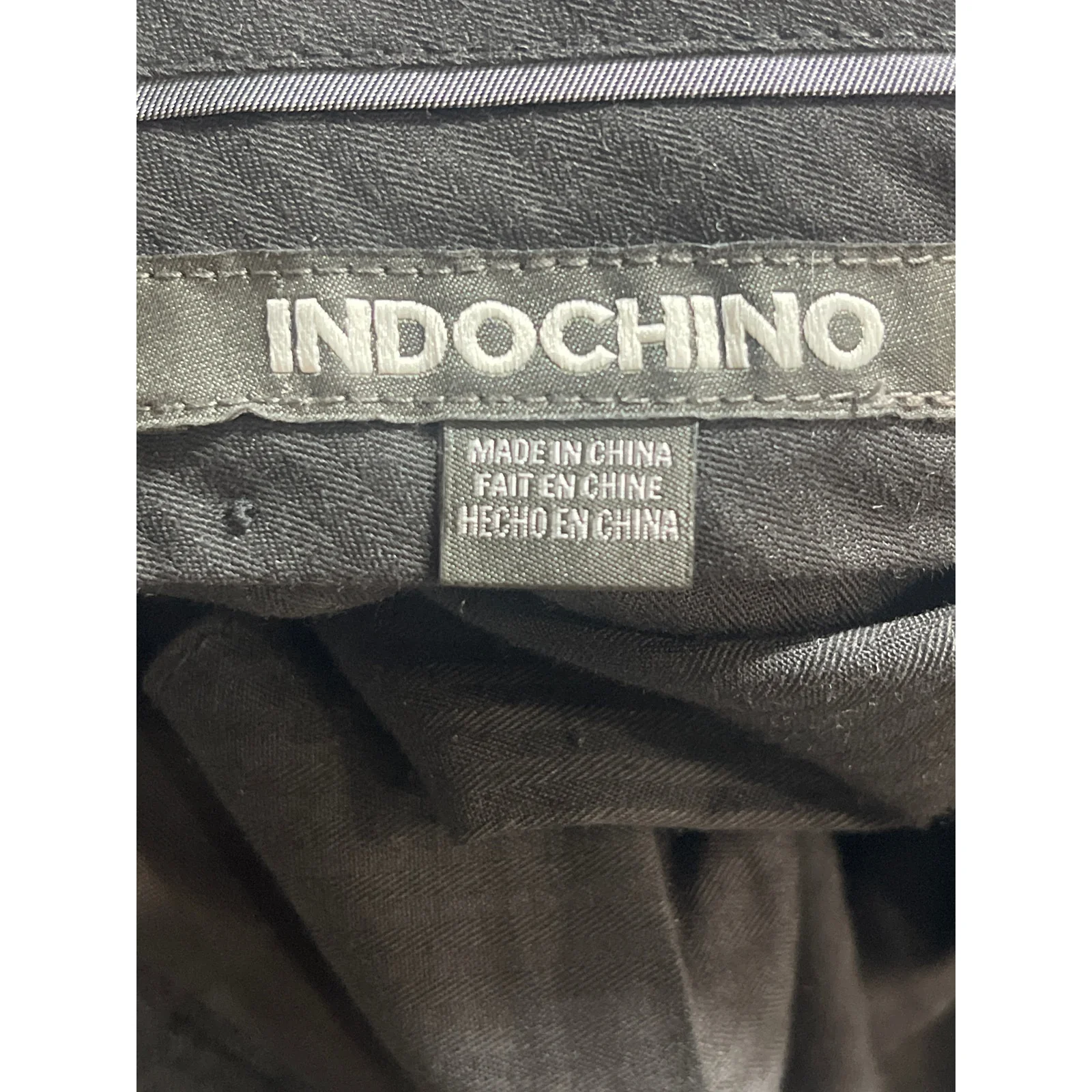 Indochino Men's Gray Mid Rise Slim Straight Leg Trousers Dress Pants Size 34x30 - Image 5