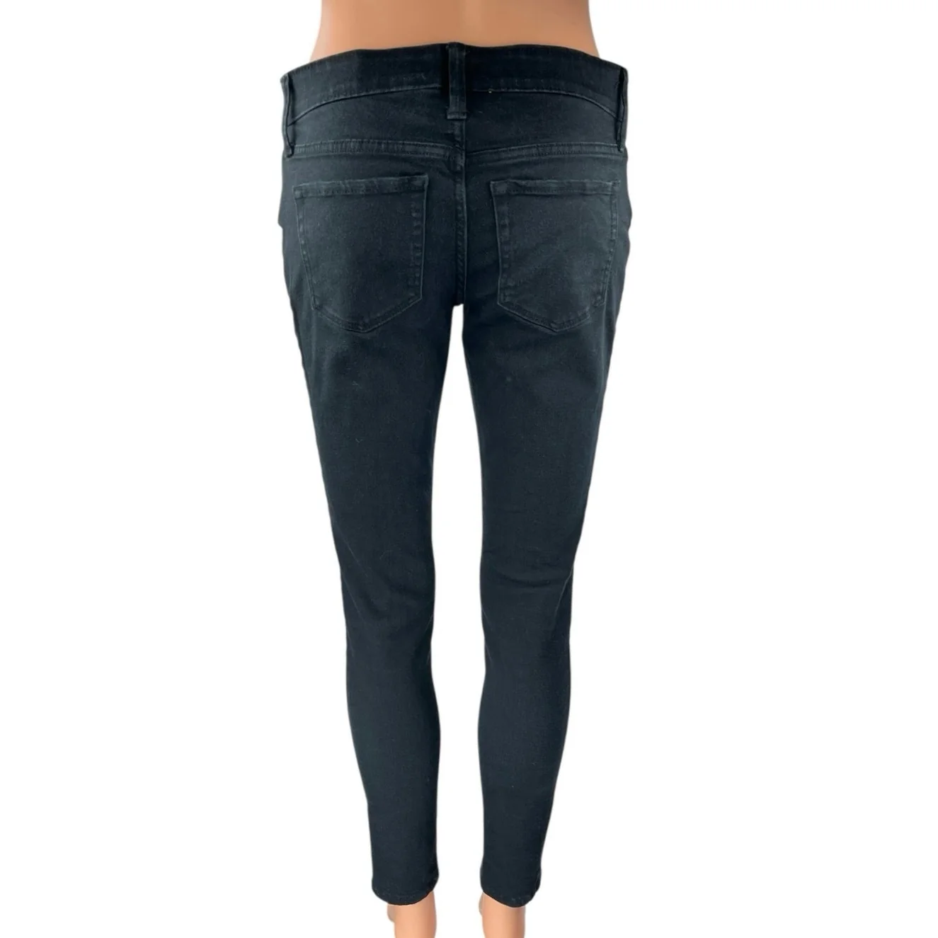 Isabel Maternity Women's Black Low Rise Stretch Ankle Skinny Denim Jeans Size 2 - Image 3