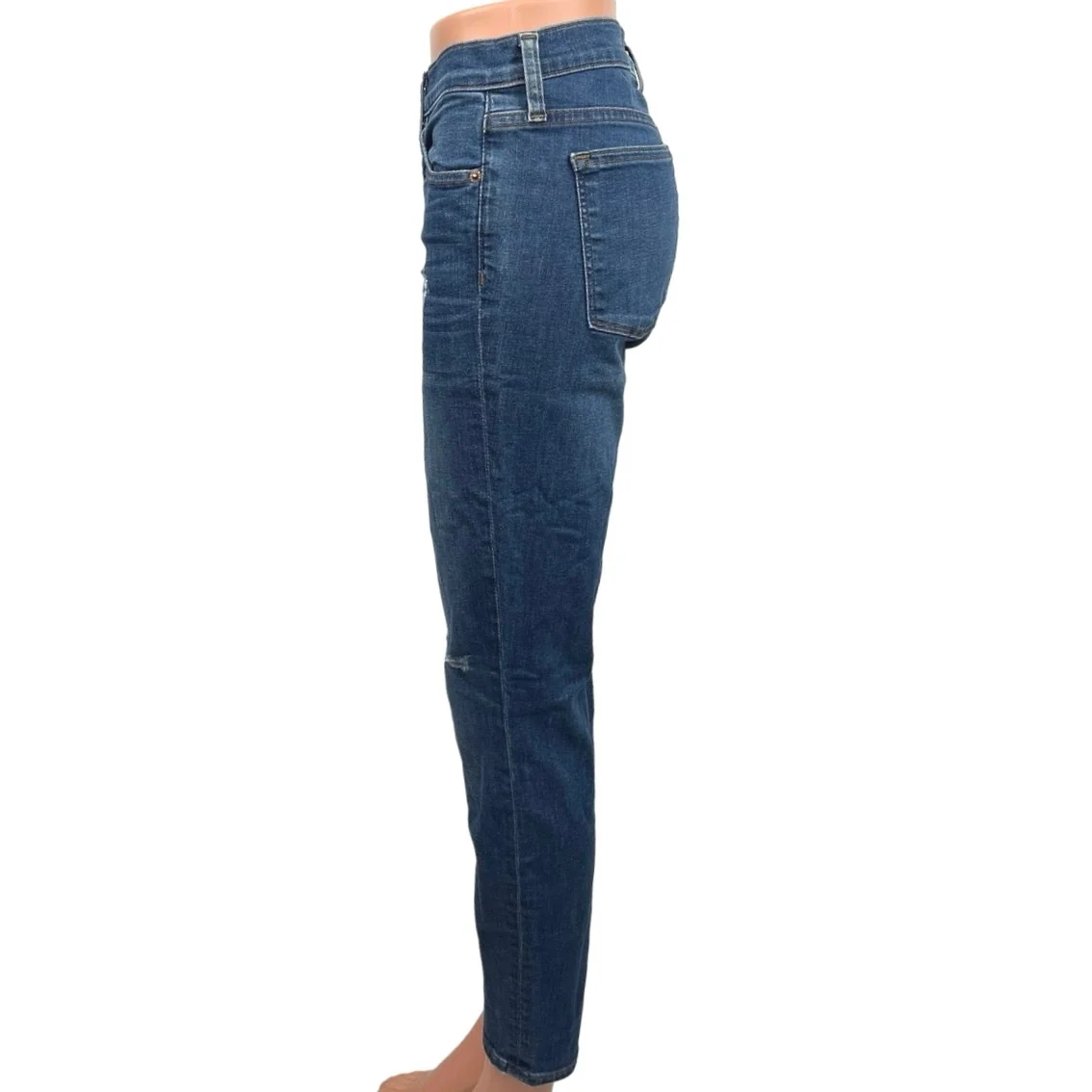 J. Crew Blue Mid Rise Stretch Ankle Casual Toothpick Skinny Jeans Size 29 - Image 2