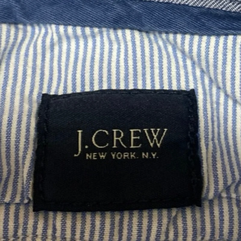 J.Crew Club Men's Blue Plaid Straight Bermuda Golf Chino Khaki Shorts Size 30 - Image 4