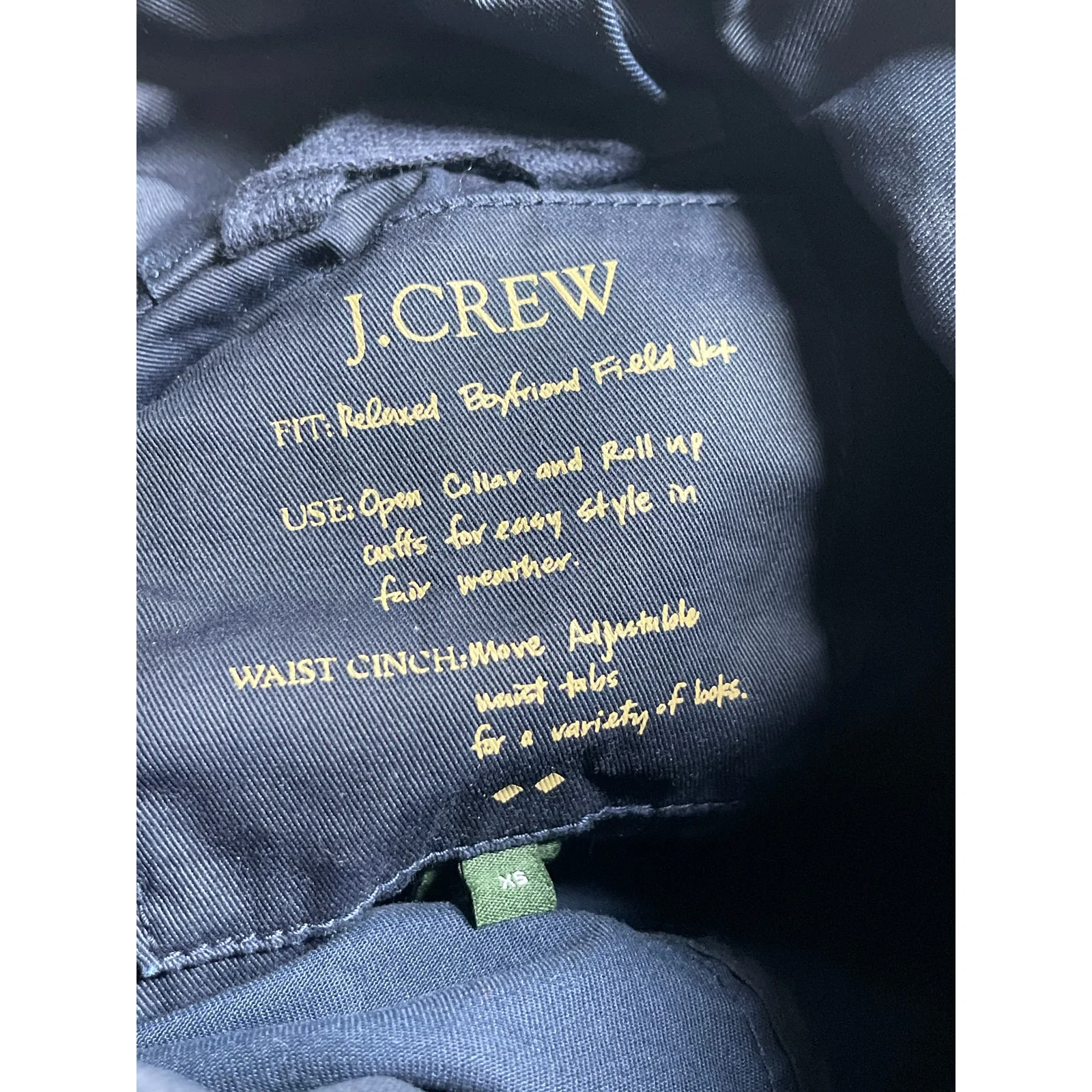 J.Crew Downtown Blue Long Sleeve Boyfriend Military Utility Field Coat Jacket XS - Image 6