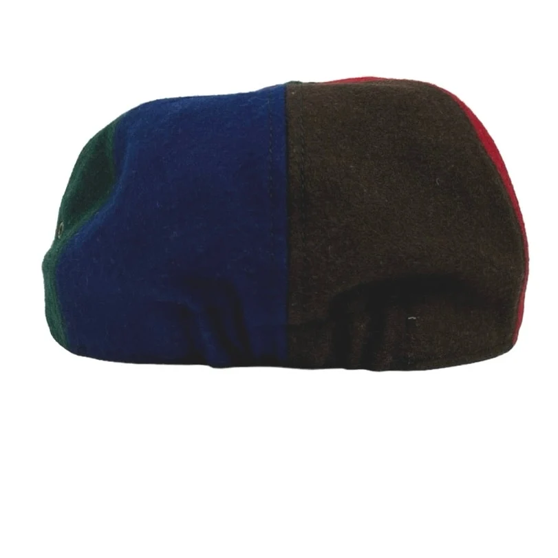 J. CREW Fall Cocktail Mix Wool Blend Colorblock Baseball Cap Hat Size S/M - Image 3