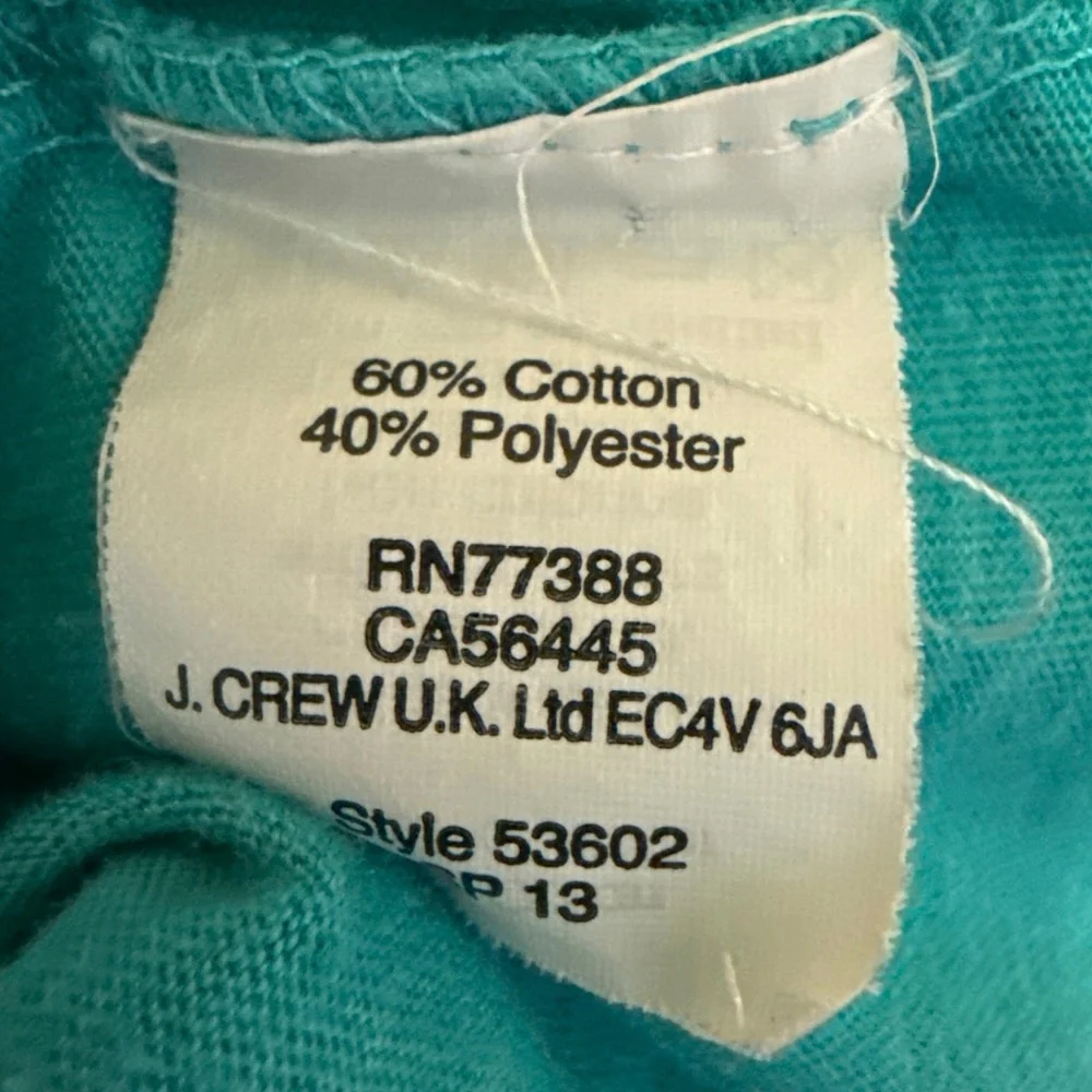 J.Crew Men's Blue Short Sleeve Pullover Basic Casual T Shirt Tee Top Size XL - Image 4